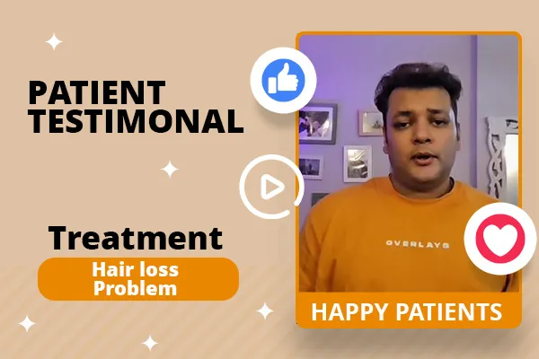 Hair loss testimonial